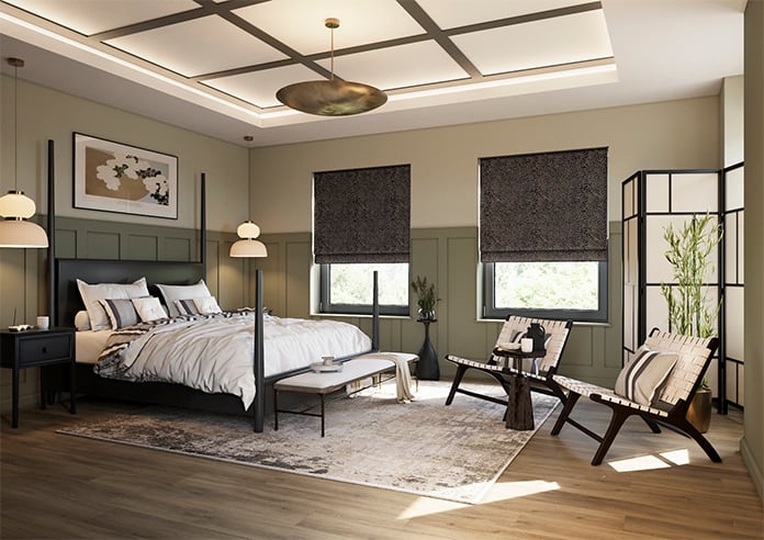 William Morris At Home Willow, Woven Indigo - Twist&Fit Roman Blind - Image 7